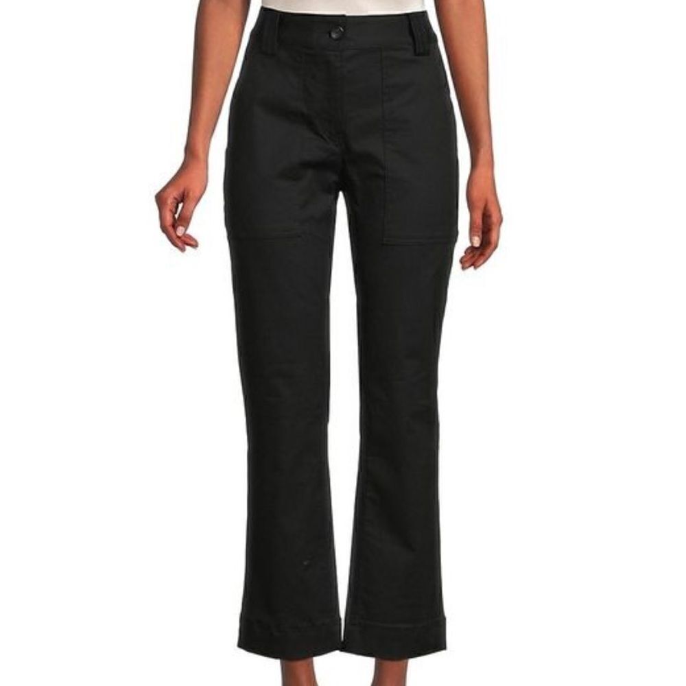 A.L.C. Women's Black Stretch Cotton Flare Pants NWT